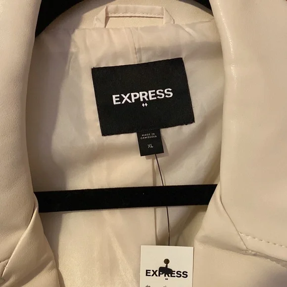 ✨HP✨NWT Express Faux Leather Moto Jacket - Picture 15 of 16